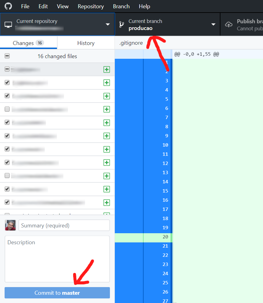 Button to commit should reflect name of the current branch · Issue ...