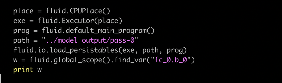 获取模型参数返回None · Issue #17493 · PaddlePaddle/Paddle · GitHub