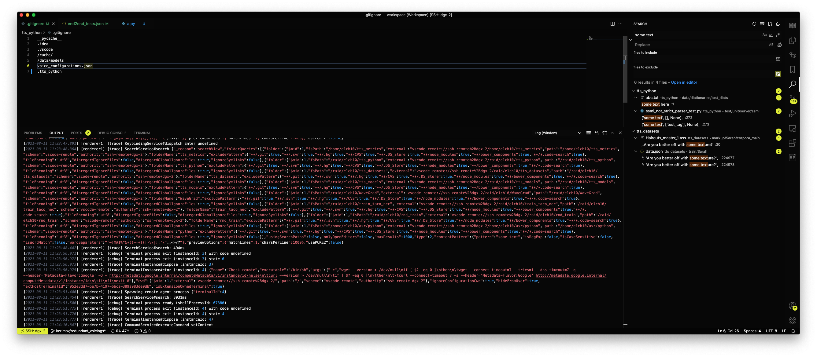 Search in files works only when "files to include" not specified ...