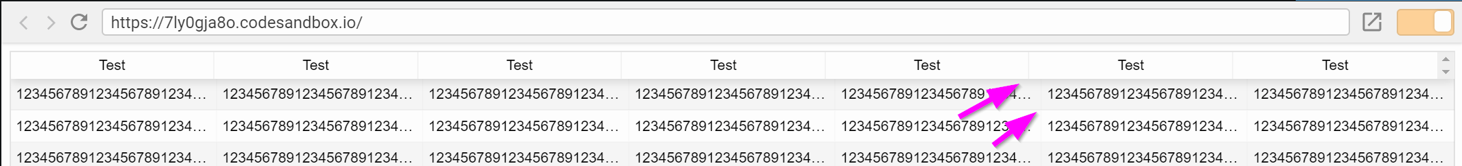 Header Alignment Bug when cell contents are too large · Issue #766 ...