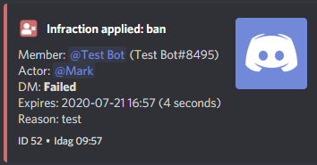 User banned