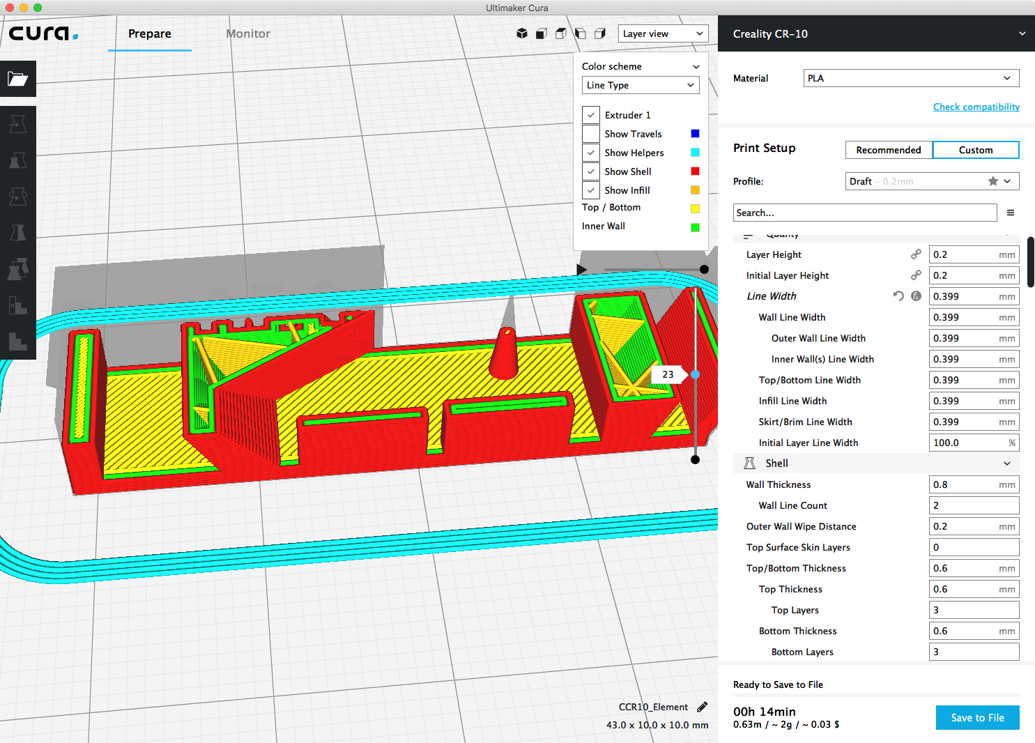 cura 3 6 0 reduced width