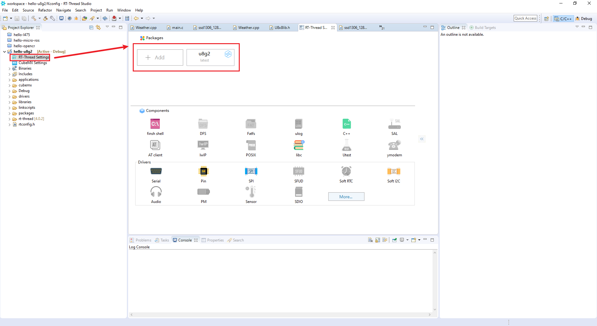 add rtthread cpp support by wuhanstudio · Pull Request 1547