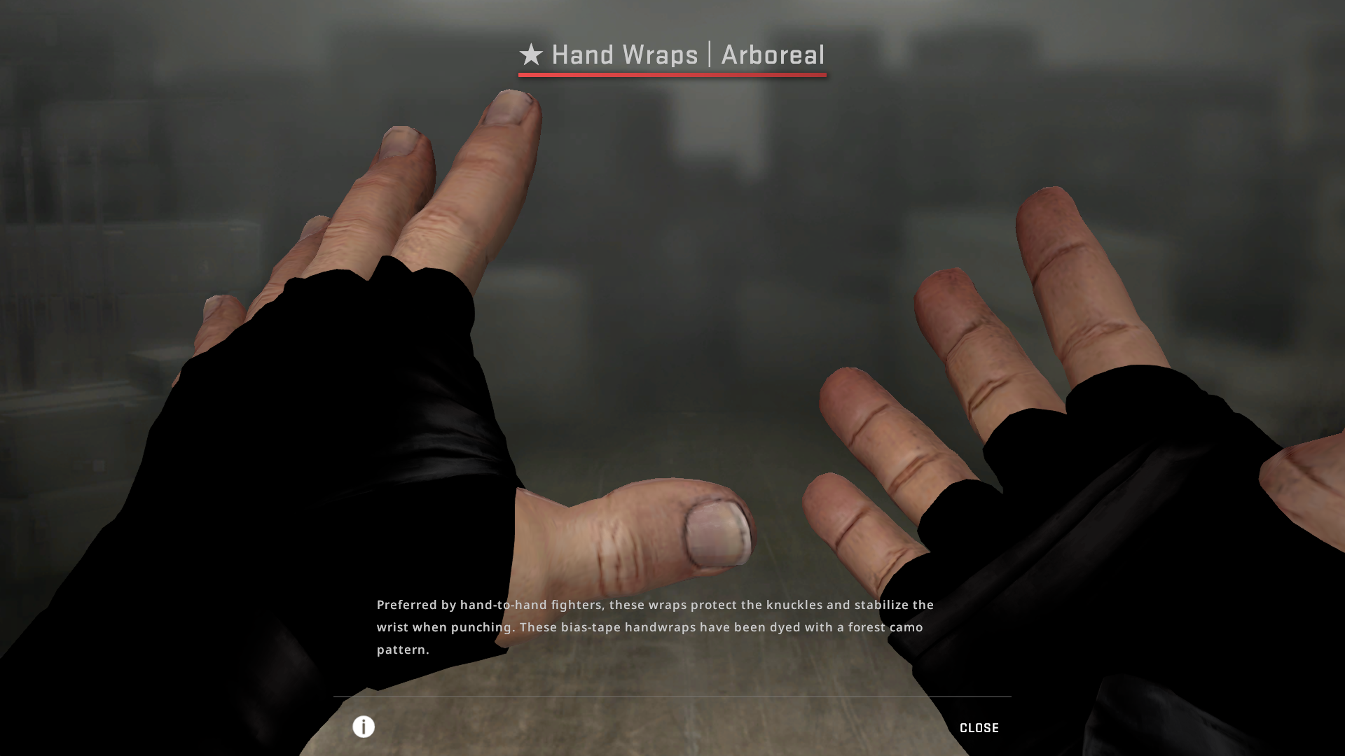 Glove skins do not load when inspecting from market only the model