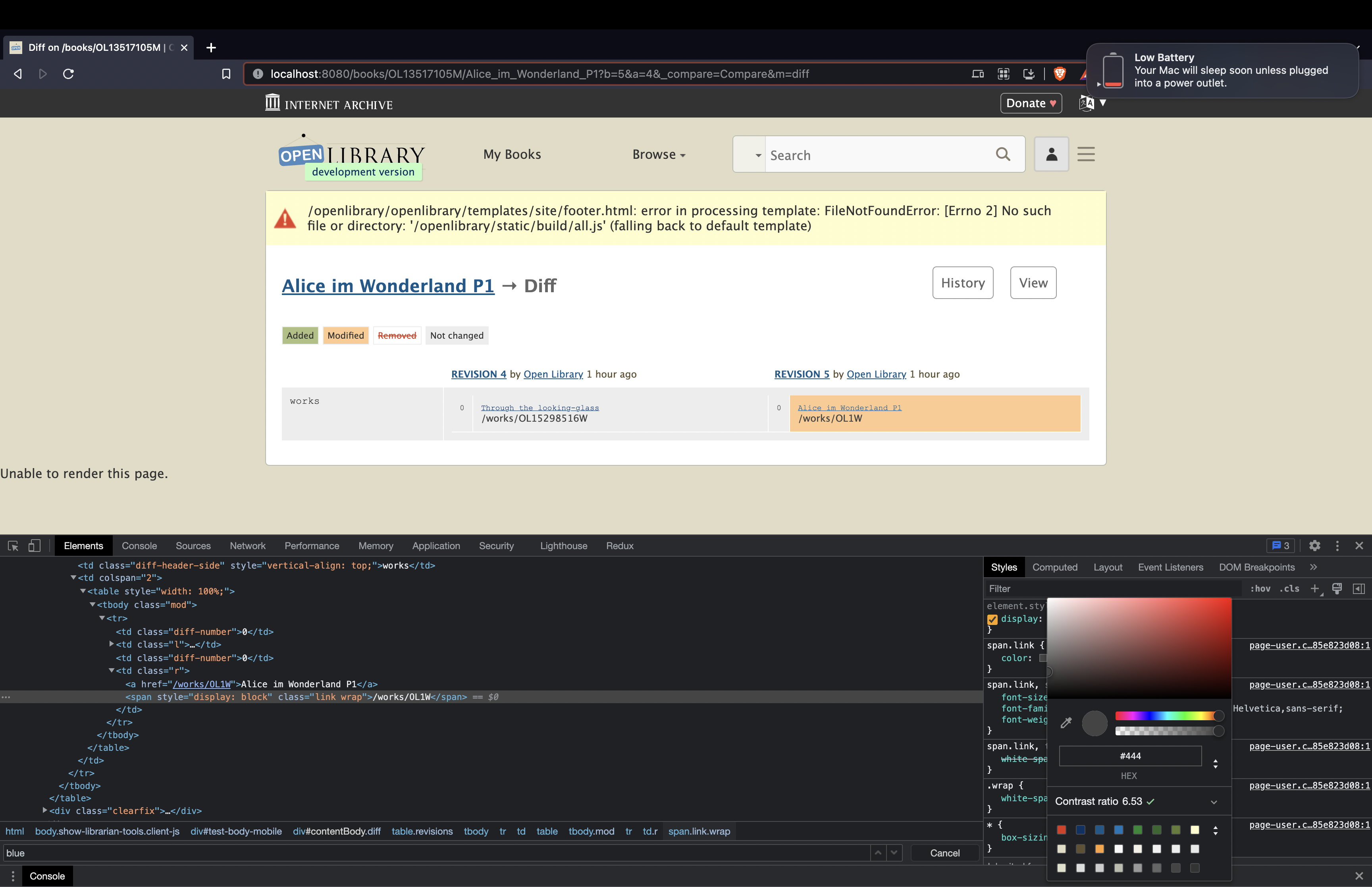 Orange background color makes diff unreadable · Issue #6855 ...