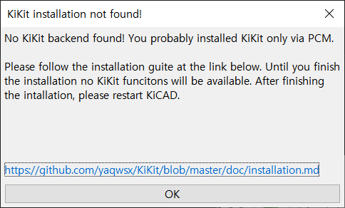 kikit installation not found · Issue #330 · yaqwsx/KiKit · GitHub