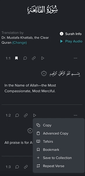 [feature]: Ayah actions popover menu should close automatically once ...