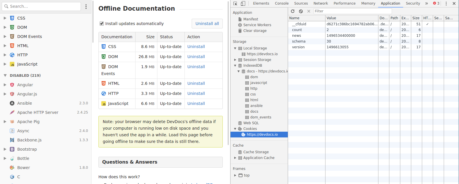 Settings and offline docs lost after browser restart · Issue #636 ...