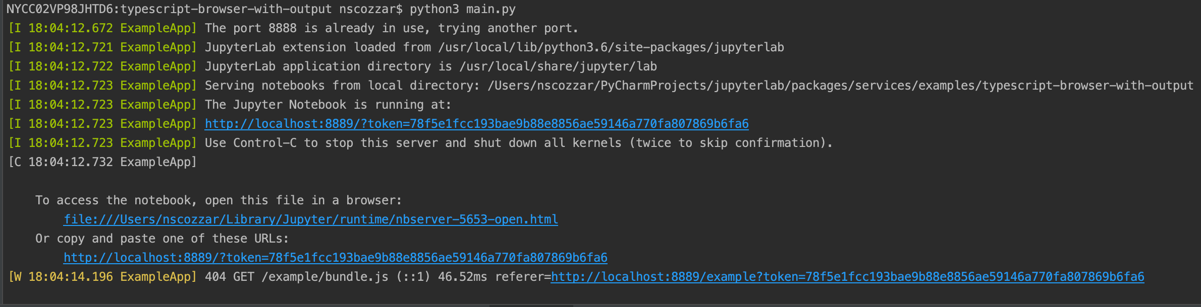 "browser" services example error: 404 GET /example/bundle.js · Issue ...
