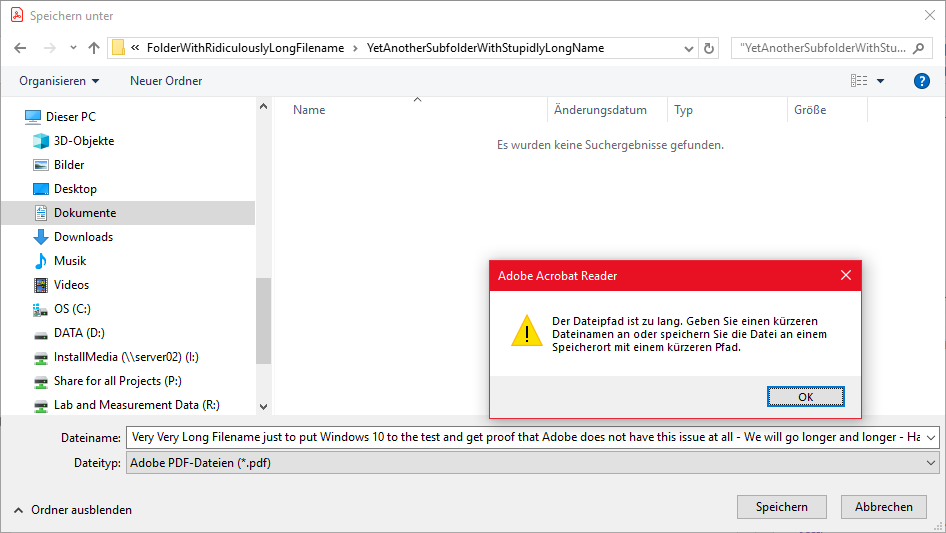 Bug Saving when File Path is Too Long · Issue 1016 · sumatrapdfreader