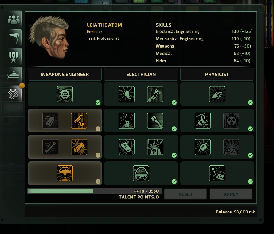 Engineer Talent Bug (All Seeing Eye) · Issue 7111 · Regalis11