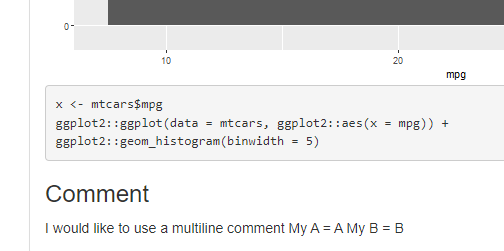 Multi-line comments and modal dismissing · Issue #71 ...