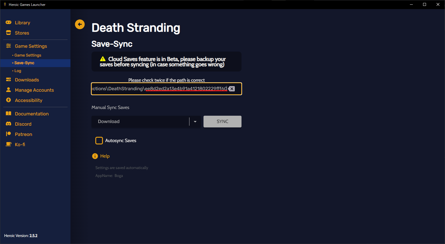 save-sync creates savedata into wrong directory [Windows] · Issue #2310 ...
