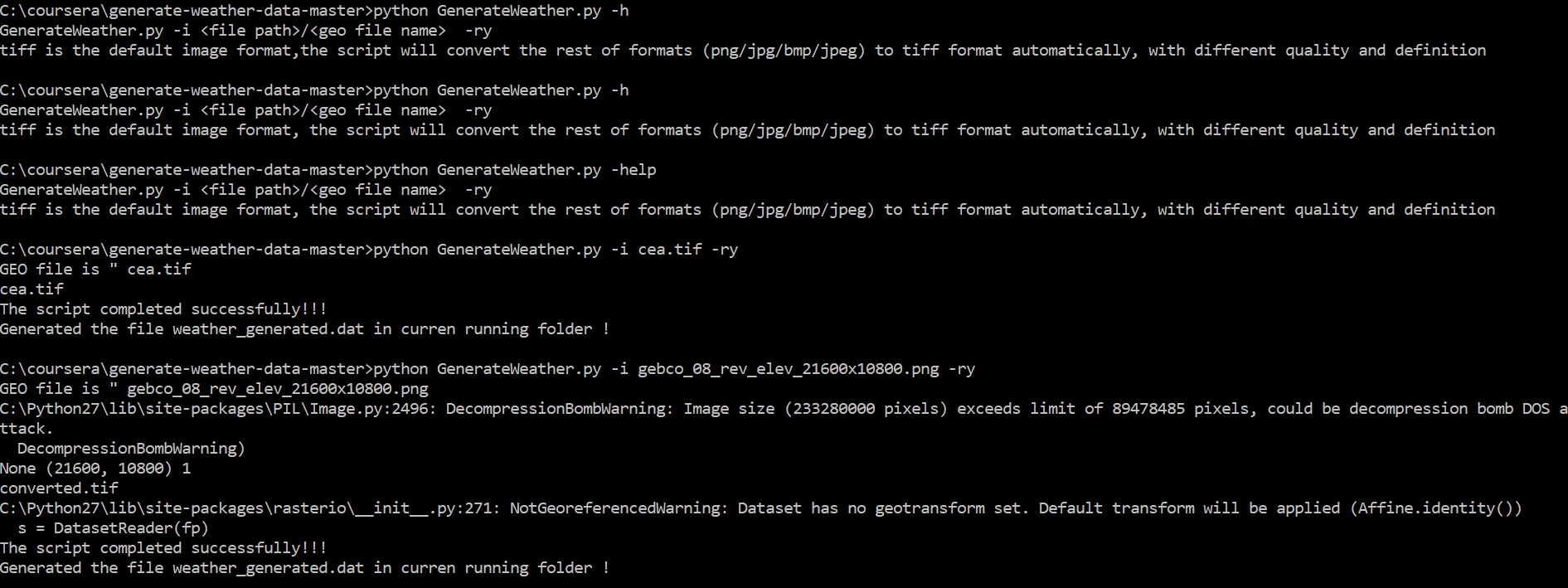 GitHub - DonnyZhao/generate-weather: Use Python libs to generate ...
