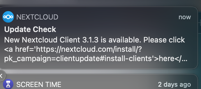 Unrendered HTML in macOS update notifications · Issue #3005 · nextcloud ...