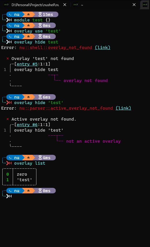 `overlay use 'quoted-module-name'` creates an overlay that cannot be ...