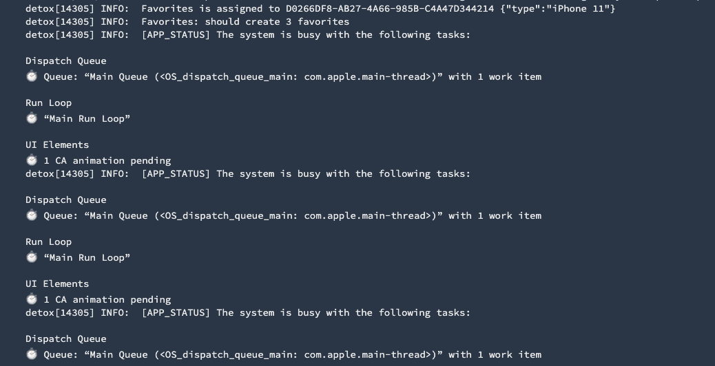 Detox on Bitrise stuck animation pending · Issue #2744 · wix/Detox · GitHub