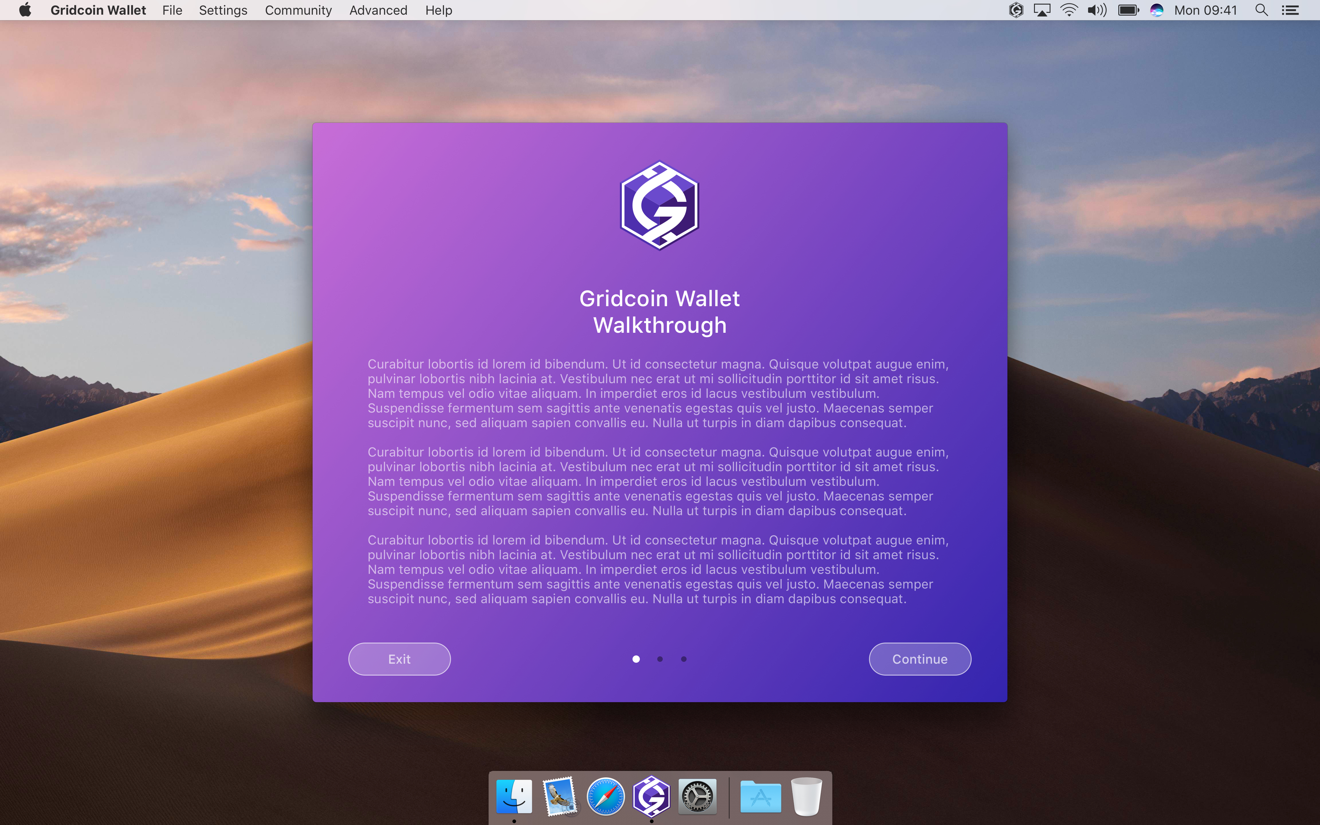 light onboarding welcome