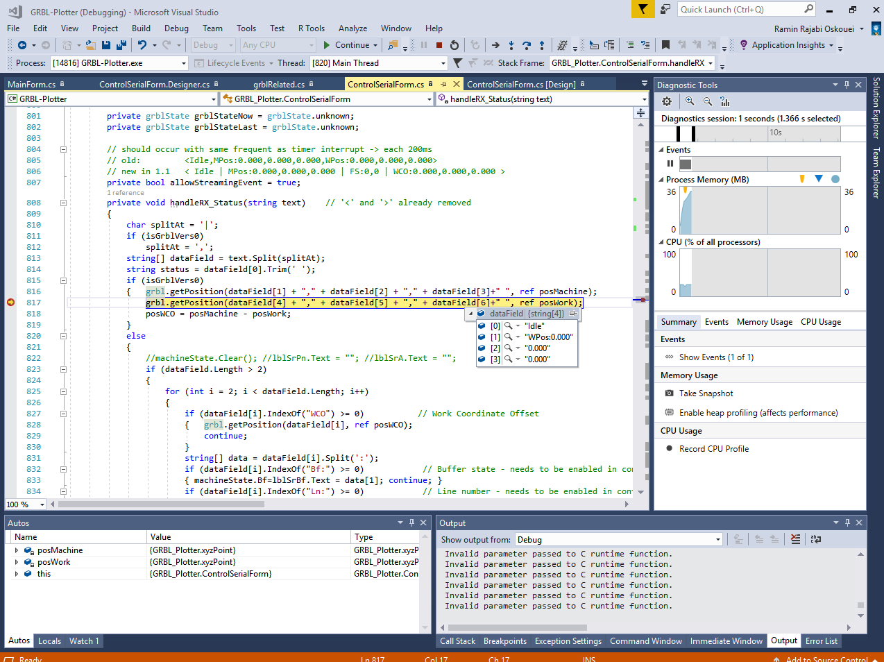 Index was outside the bounds · Issue #67 · svenhb/GRBL-Plotter · GitHub