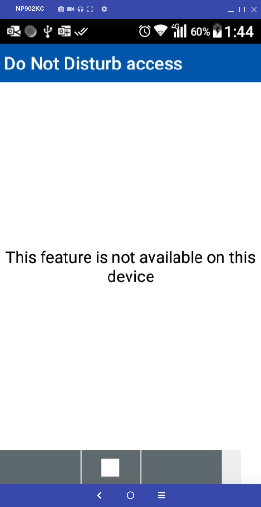 Do not Disturb Permission request on device that has it disabled