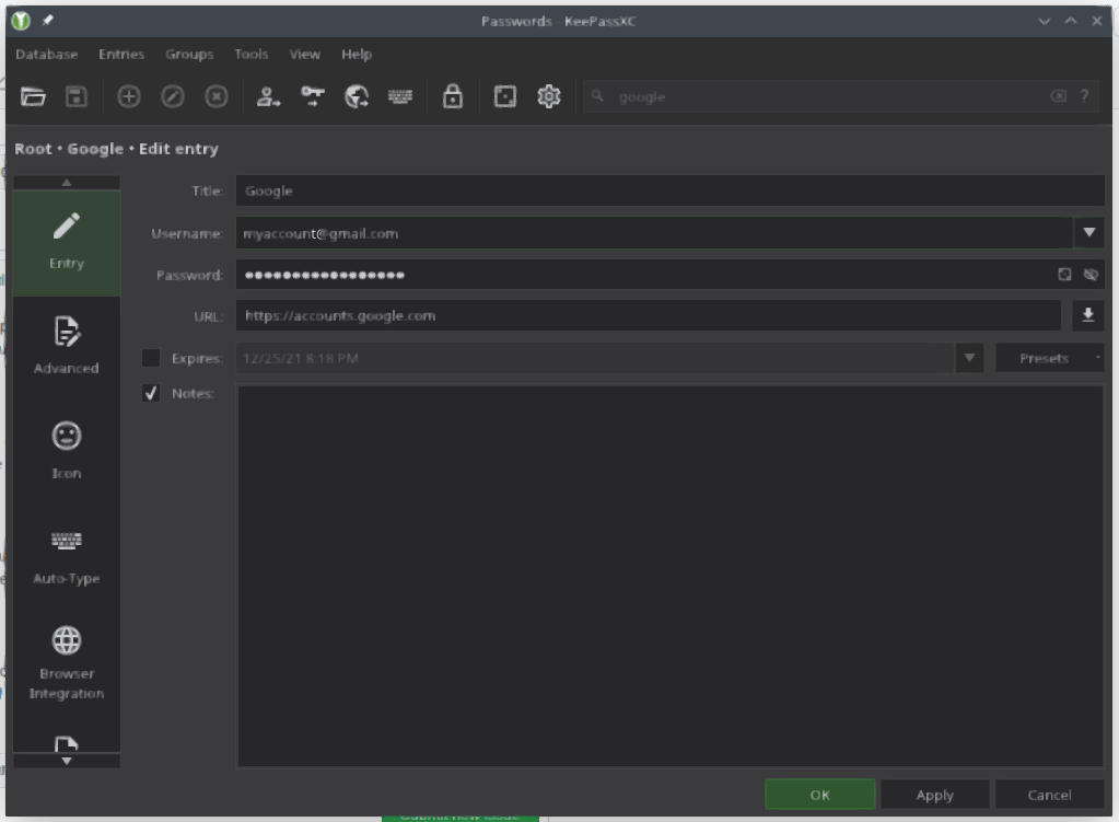 No logins found with KeePassXC 2.6.1 and browser extensions on chromium