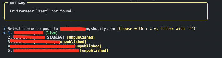 [Feature] `shopify theme push` on not found environment · Issue #1781 ...