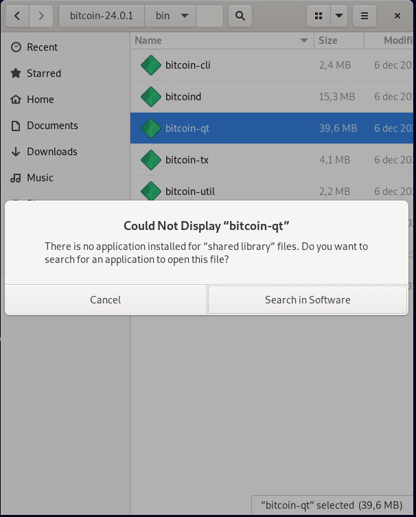 Can't start bitcoinqt by doubleclick on Debian 11 · Issue 730
