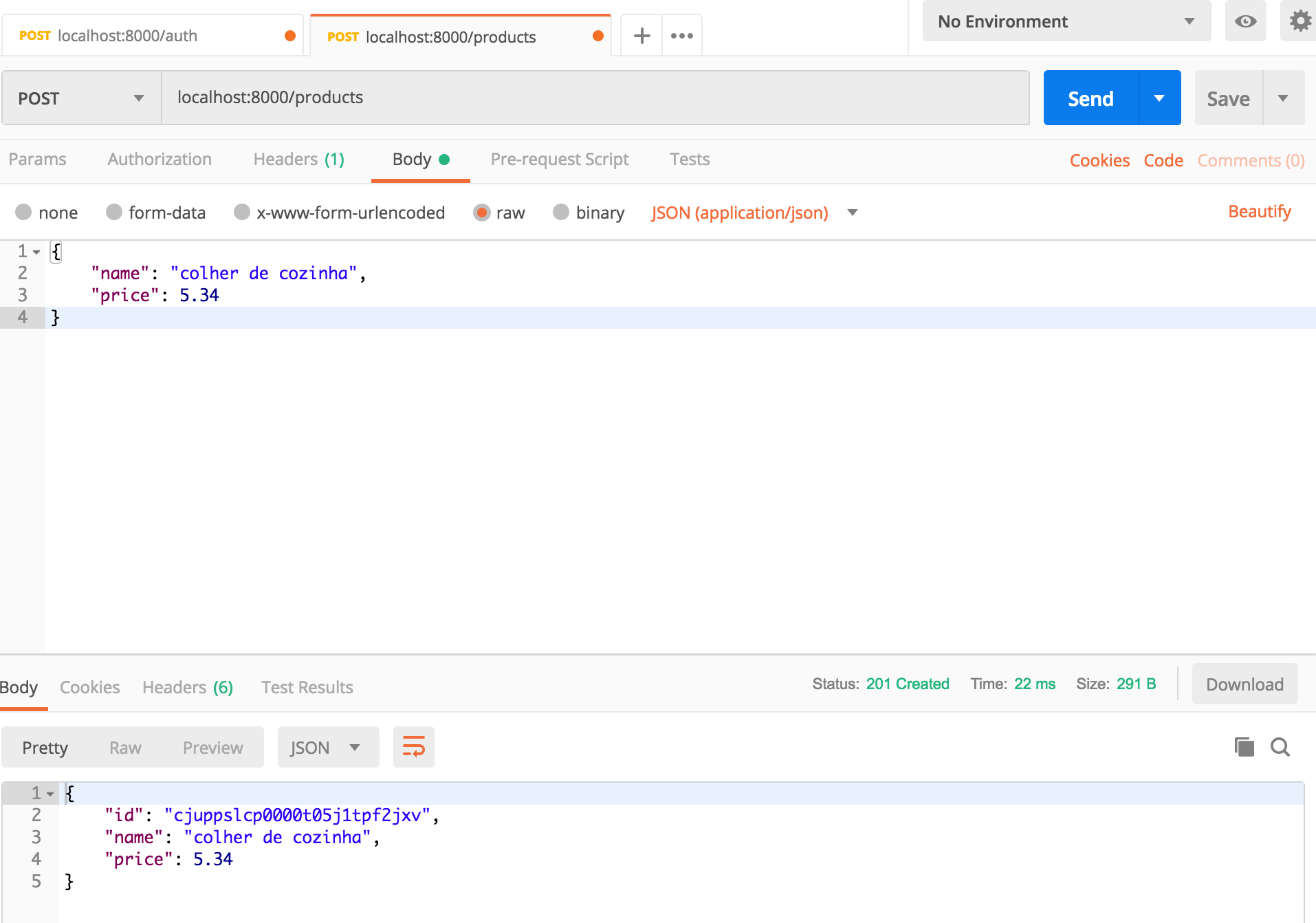 postman-creation-request