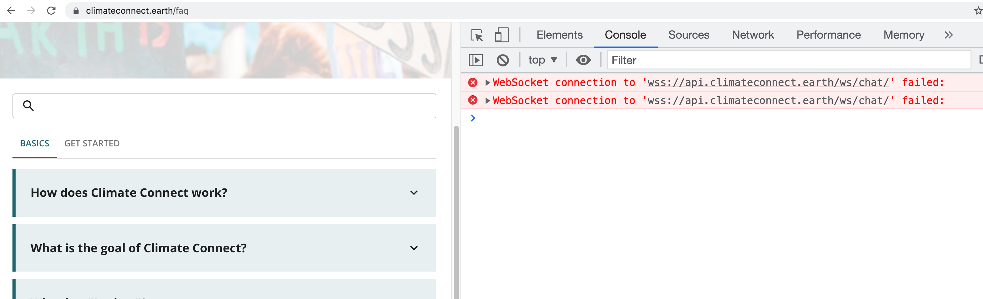 Fix WebSocket connection failures · Issue #711 · climateconnect ...