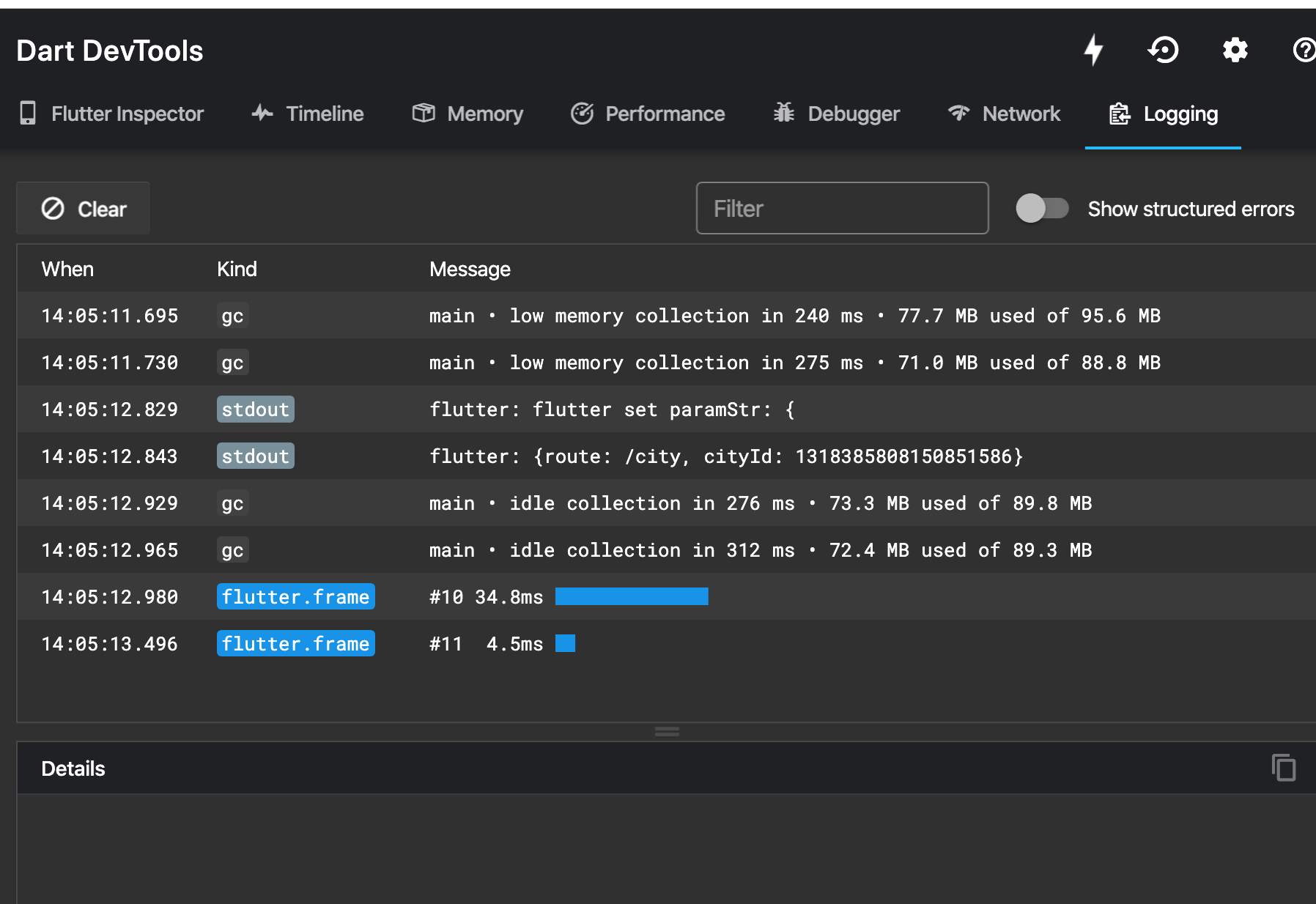 there are no any error infomation or flutter print message on the xcode ...