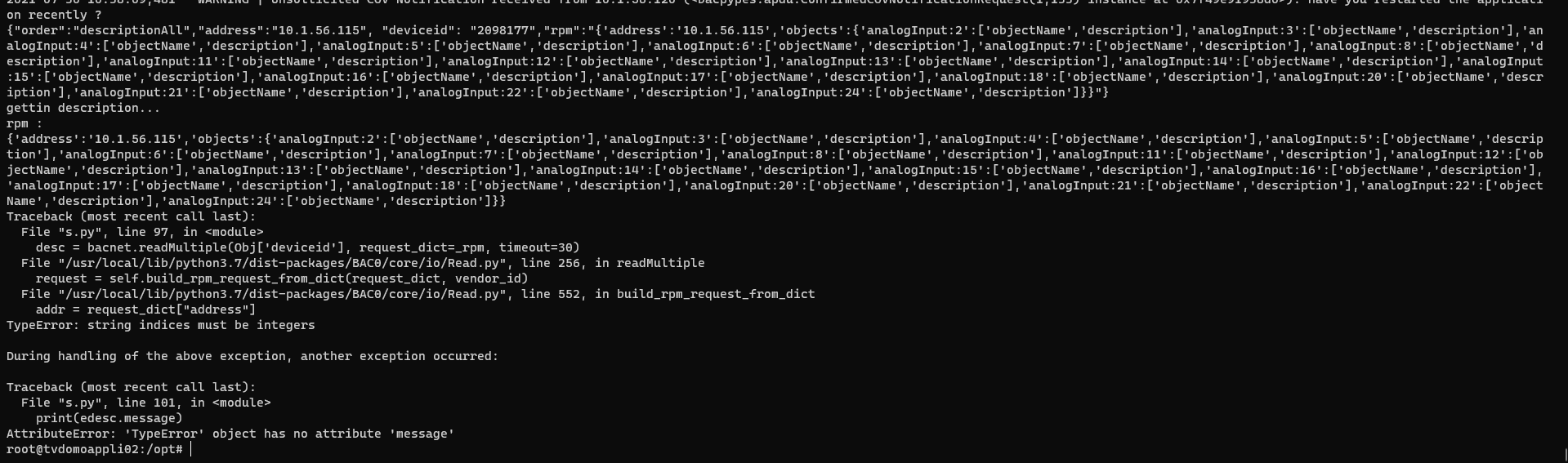 cannot invoke ReadMultiple error when requesting a dictionary · Issue #292 ...