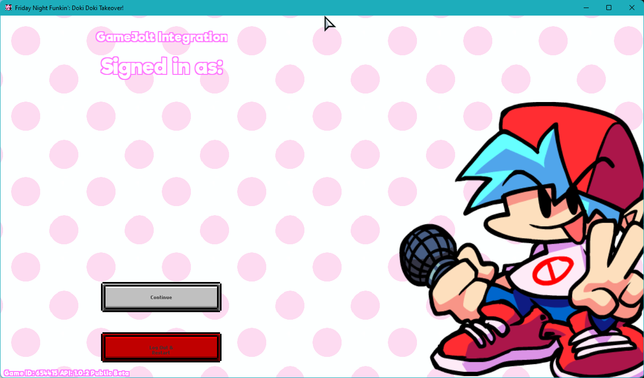Applying font to username in GameJoltLogin gets rid of the GJ username · Issue 10 · TentaRJ