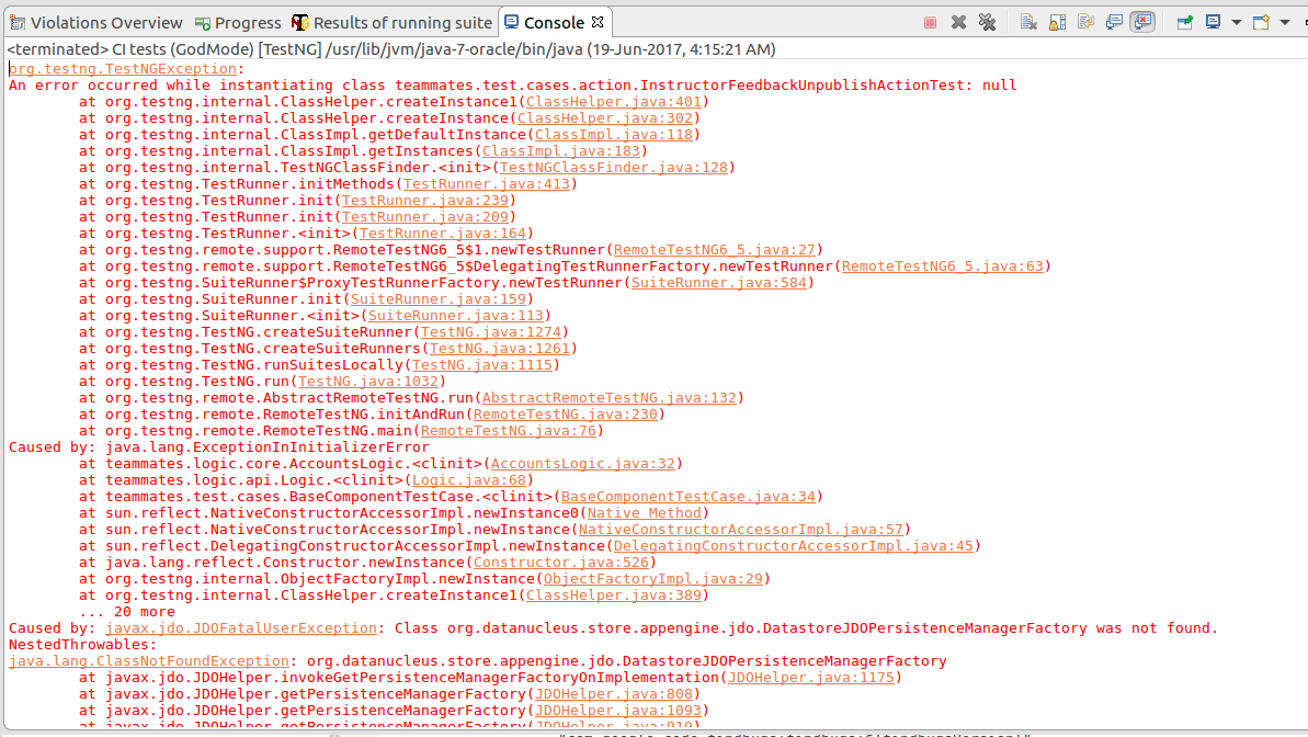 ci error