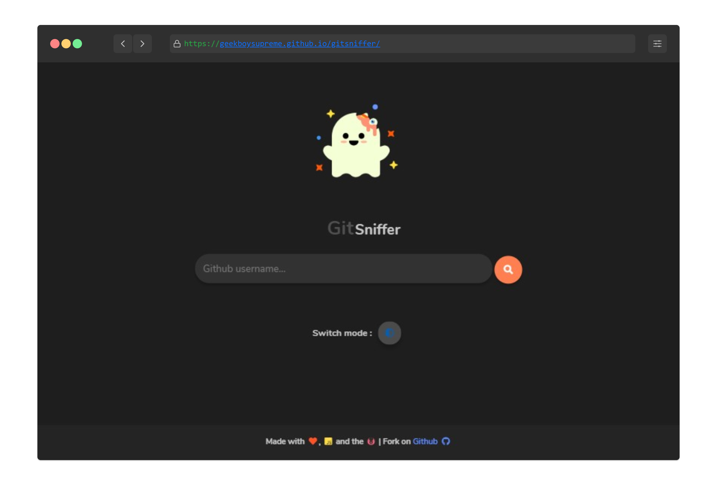 GitHub - GeekBoySupreme/gitsniffer: Pulls GitHub profile data using the ...