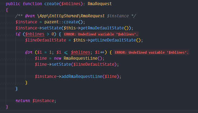 Undefined variable in this particular method (it's an argument) · Issue ...