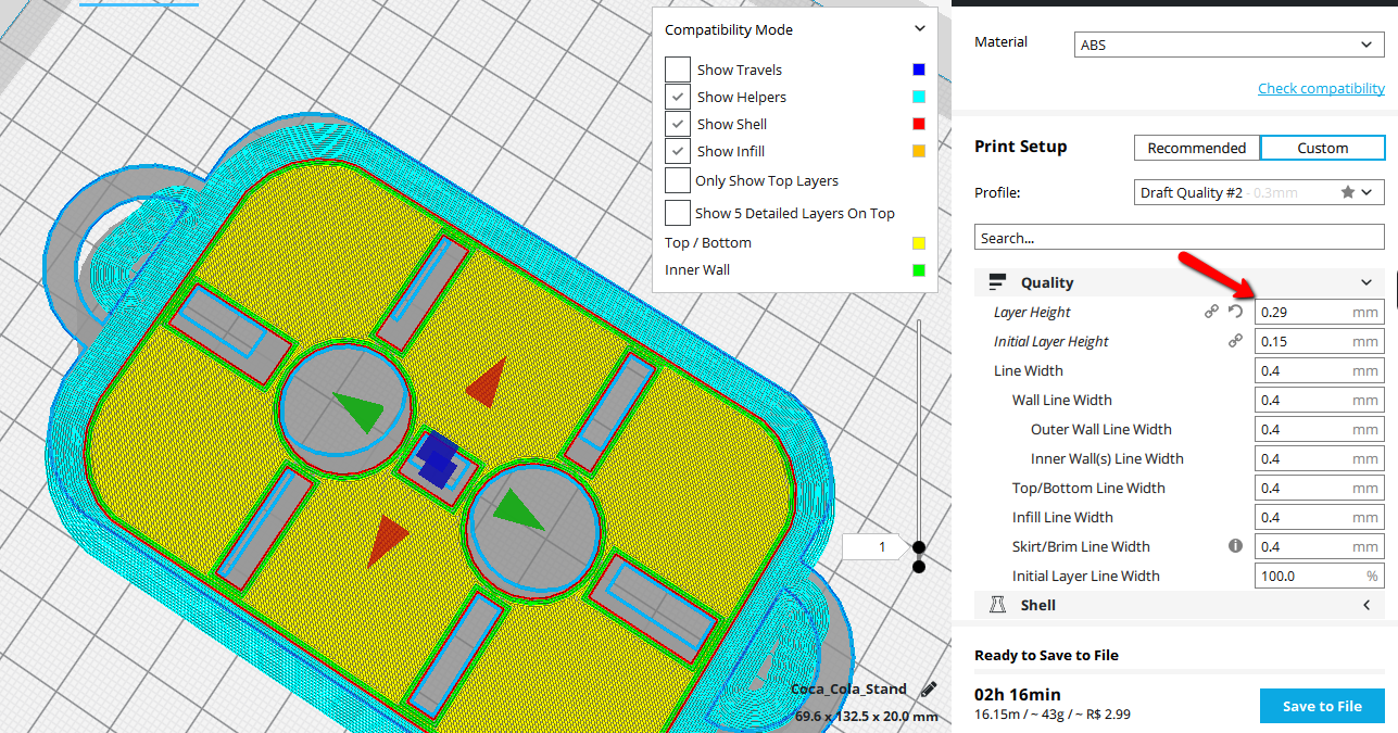 [3.2.1] Layer Height + brim + Support = issue · Issue #3471 · Ultimaker ...