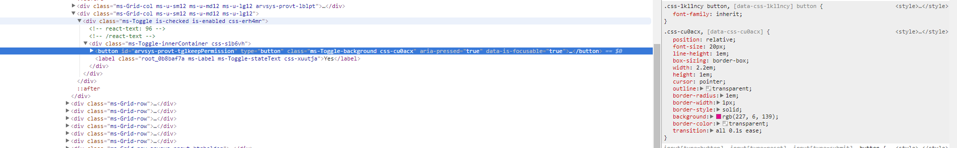 Button and toggle background changing colors randomly · Issue #2485 ...