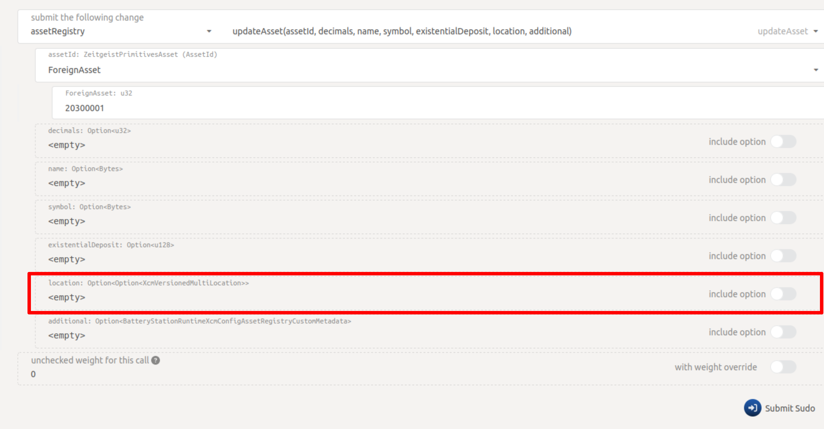 Parameters with two or more nested `Option` types can't be supplied ...