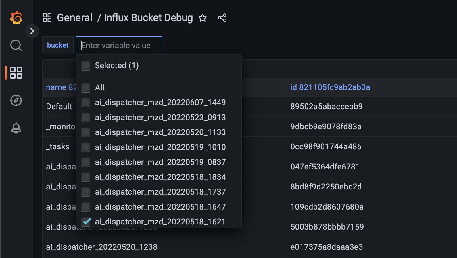 Not all Buckets shown from InfluxDB · Issue 47925 · grafana/grafana