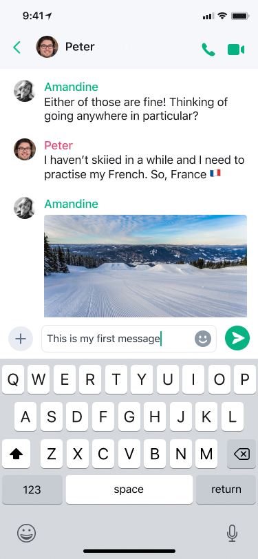 Send a message