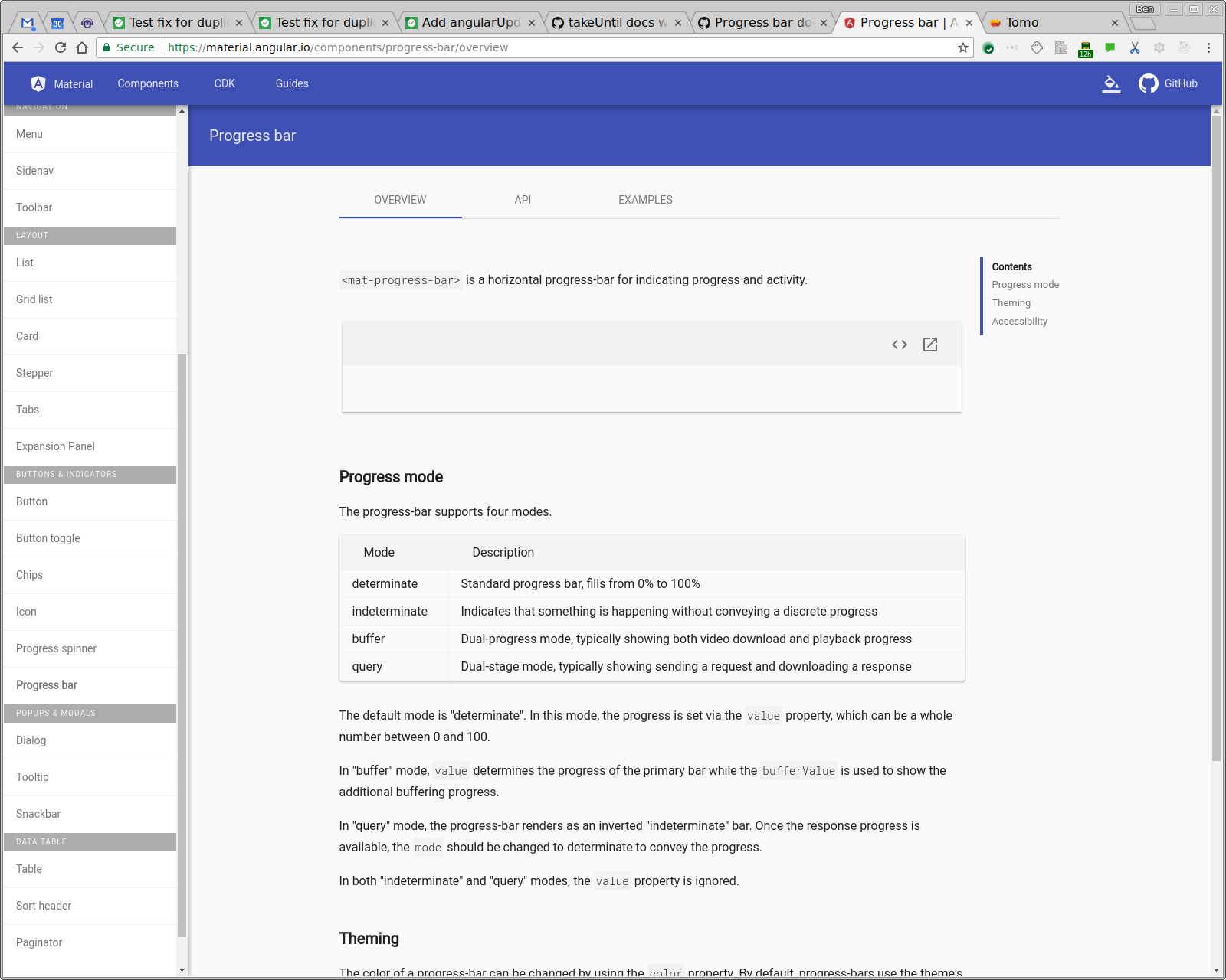 Progress bar docs example broken · Issue #8747 · angular/components ...