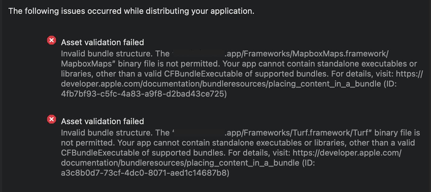 [Bug]: Invalid bundle structure error when submitting a release with ...