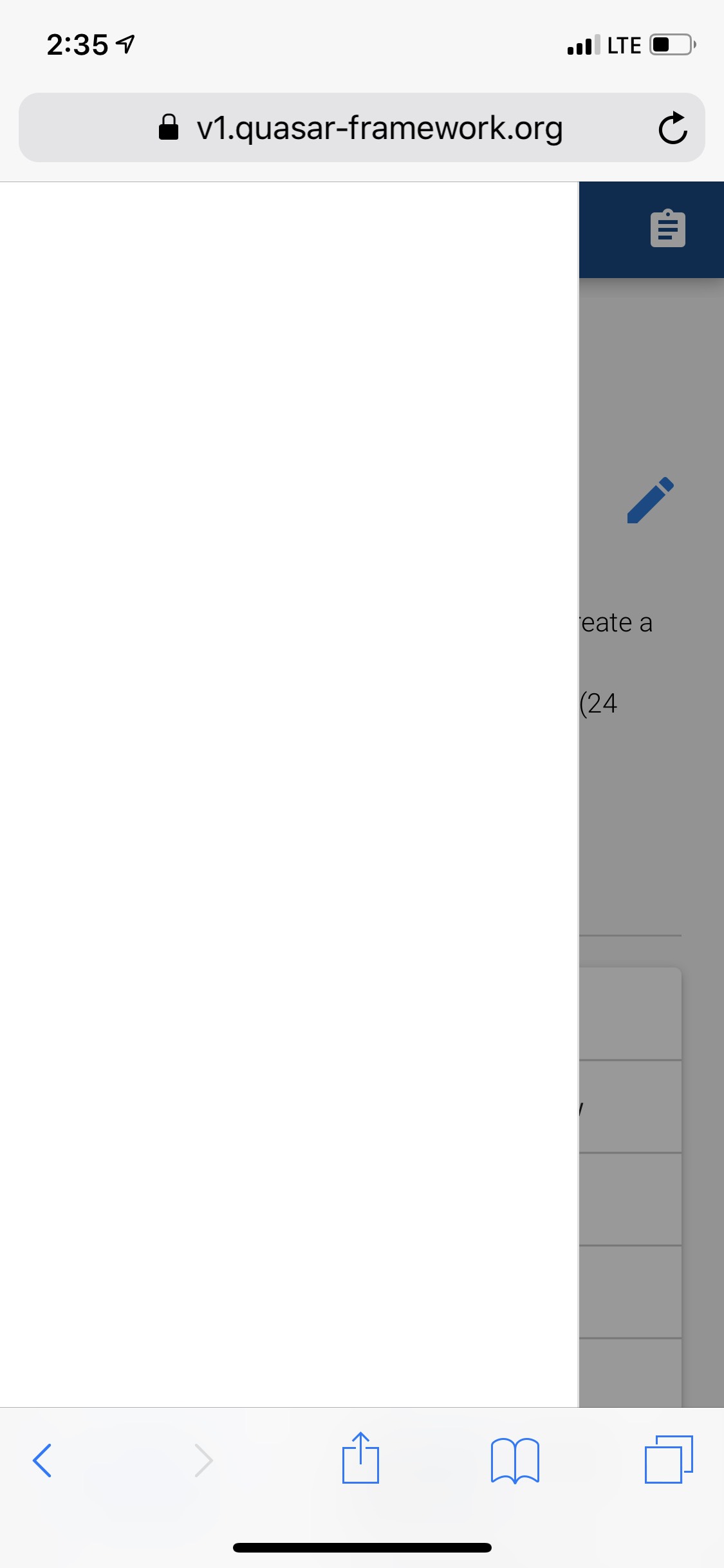 viewing the beta docs on IOS the menu doesn't work. · Issue #3367 ...