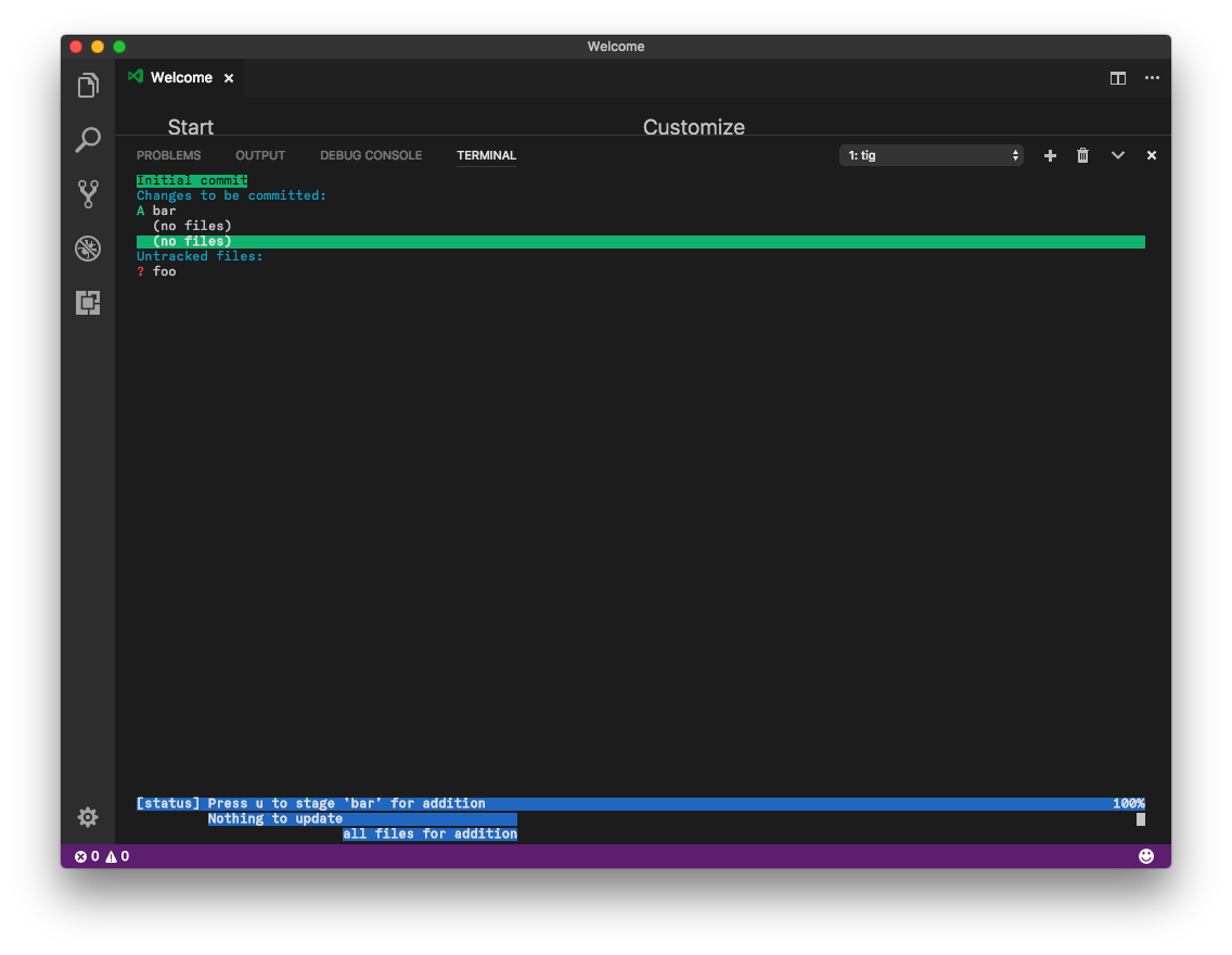 Latest insiders build broke tig in integrated terminal · Issue #32932 ...