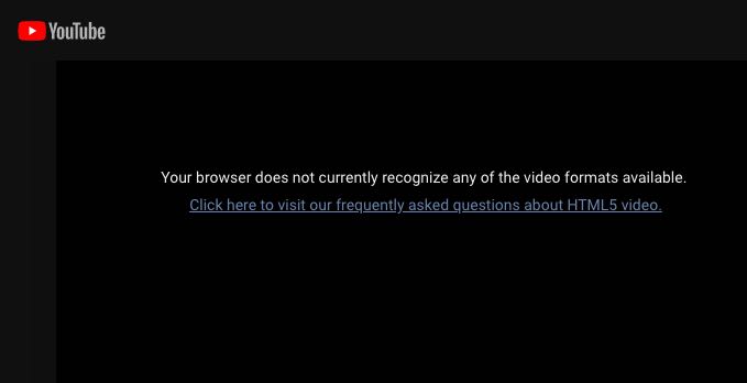 Cromium YT error