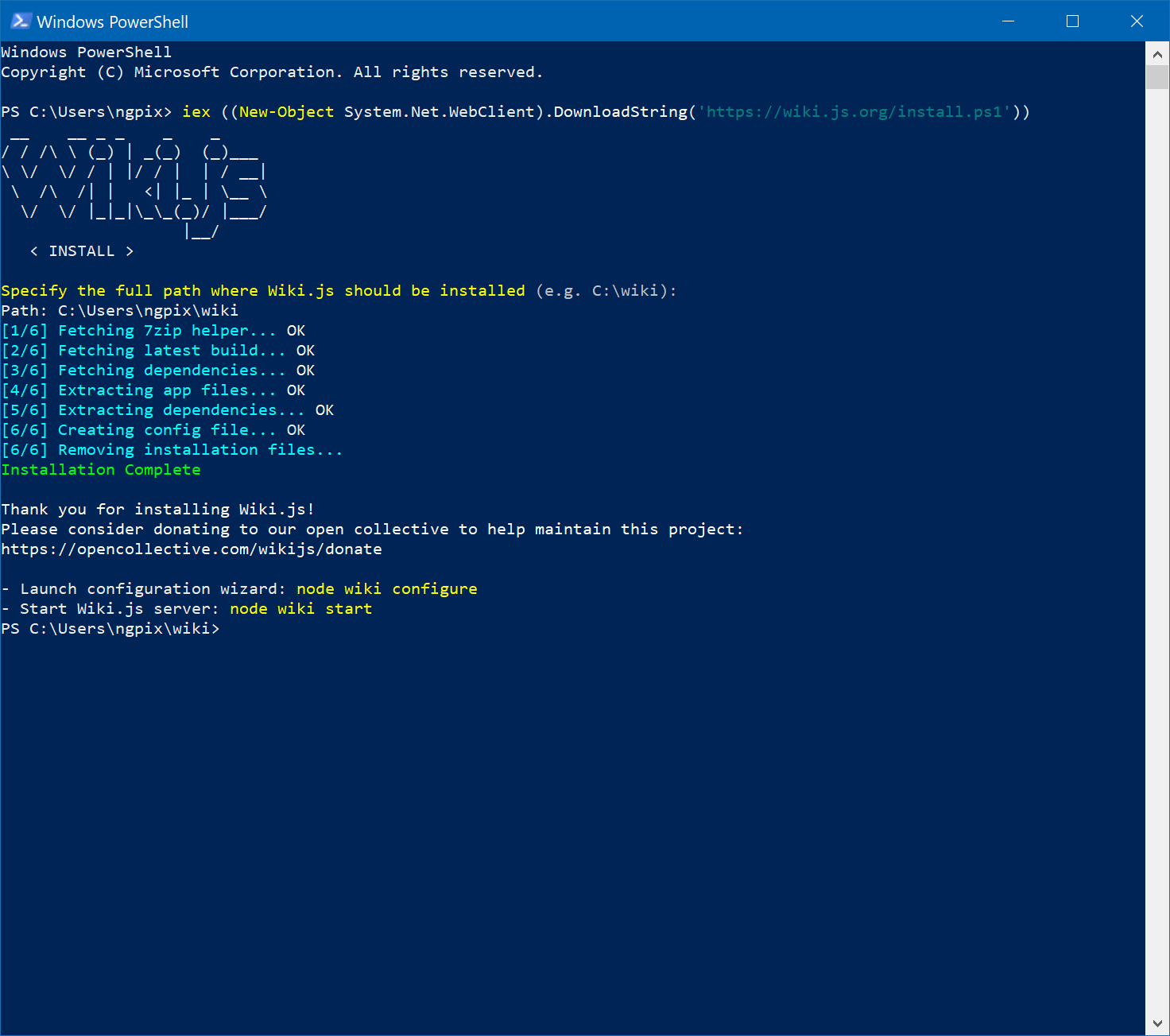 Installation fails on windows10 · Issue #579 · requarks/wiki · GitHub
