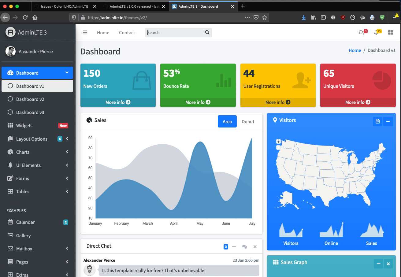 AdminLTE v3.0.0 released · Issue #2375 · ColorlibHQ/AdminLTE · GitHub