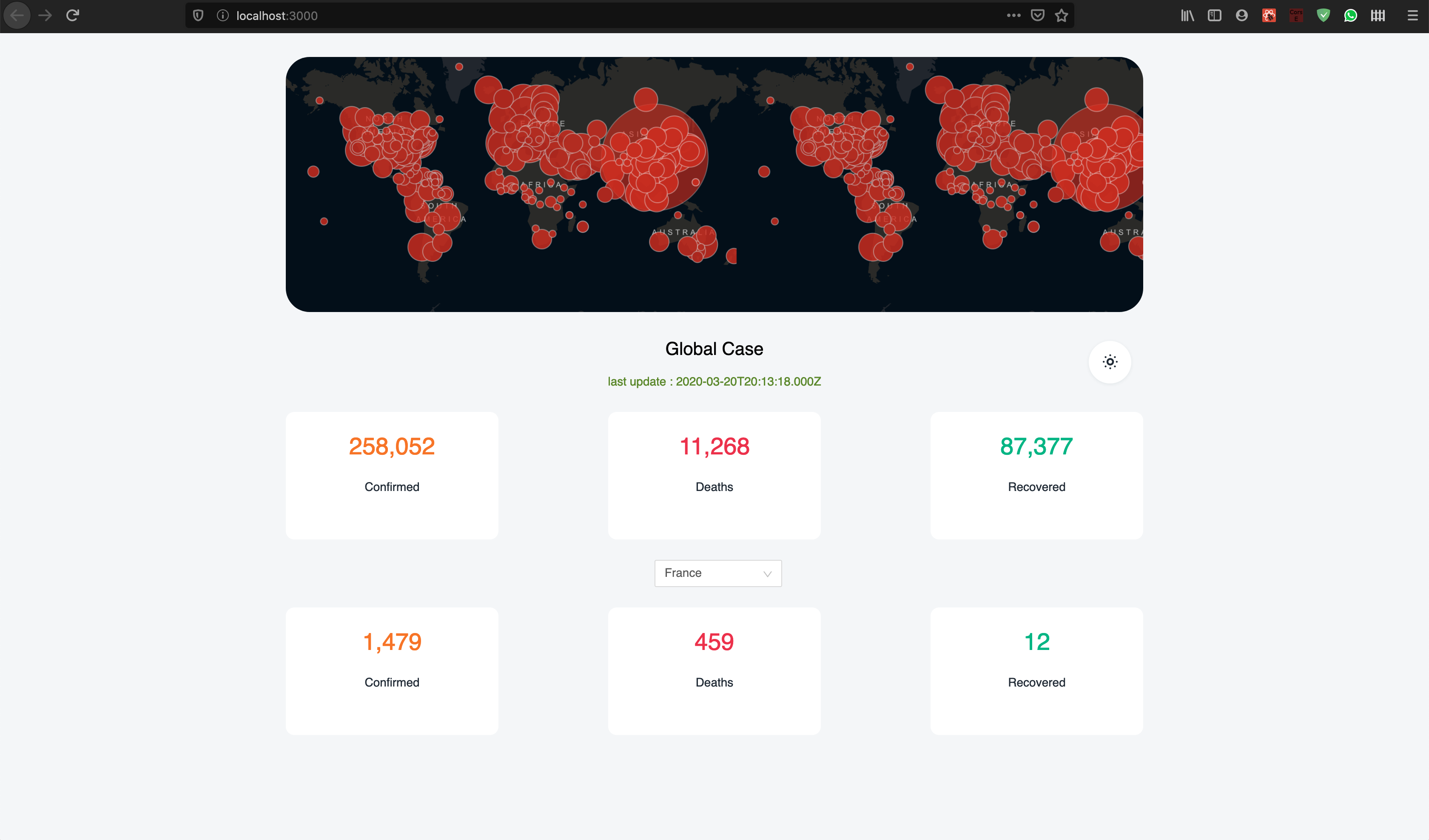 GitHub - leHomard/react-covid19-stats: A simple React app to show the ...