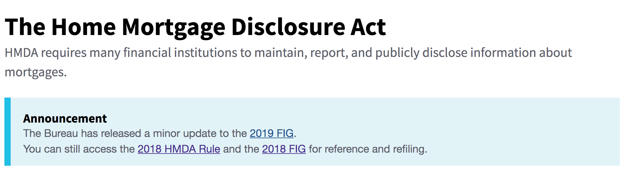 Create FIG announcement on ffiec.cfpb.gov · Issue 299 · cfpb/hmdapubui · GitHub