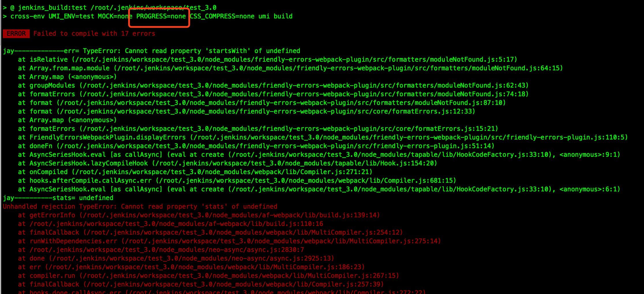 jenkins - caused by: : http: localhost Images High... jenkins打包部署报错,本地mac,windows都可以 · Issue #3623 · umijs/umi · GitHub